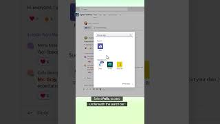 How to make a poll in Microsoft Teams shorts [upl. by Borszcz]