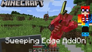 Minecraft Bedrock Sweeping Edge AddOn [upl. by Acima746]