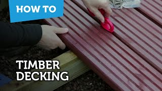 How To Build amp Lay Timber Decking [upl. by Adnirim632]