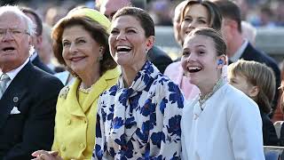 Princess Estelle and Crown Princess Victoria singing along at jubilee concert [upl. by Lussi]