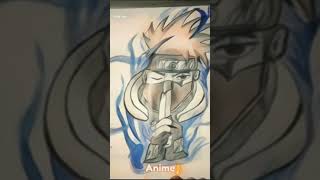 Kakashi drawing with editing viralshorts art animedrawing sketch short [upl. by Nil511]