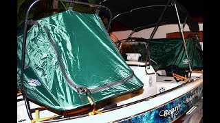 Kamp Rite Original Tent CotBoat CampingOvernight Stay on a Small Boat [upl. by Sonitnatsok744]