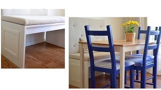 How to build a bench for a banquette in a dining room [upl. by Anaul925]