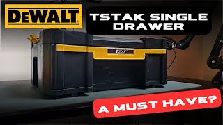 DeWalt TStak 20 Single Deep Drawer Tool Box  Best Mobile Tool Storage Option [upl. by Naaitsirhc]