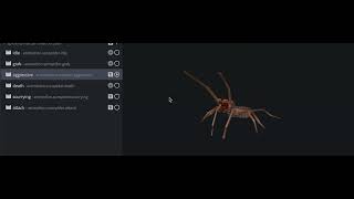 Solifuge Skulker animations  Arthropod Phobia Expansions v31 [upl. by Evets405]