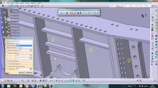 Mid Surfaces Extraction in CATIA V5MSM of a tiebox aerostructure [upl. by Card]