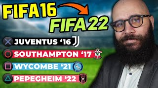 Rivisito Tutte le mie Carriere Allenatore da FIFA 16 a FIFA 22 [upl. by Ramor]