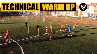 Technical warm up  U11  U12  U13  U14  Football  Soccer Exercises [upl. by Enajiram]