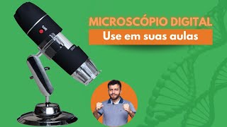 Como usar o MICROSCÓPIO DIGITAL USB na aula prática [upl. by Ivan]