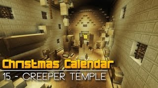 Christmas Calendar  15 Creeper Temple  Minecraft Parkour Map [upl. by Page]