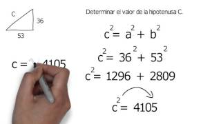 Ejemplo del Teorema de Pitagoras [upl. by Eustazio]