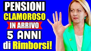 PENSIONI CLAMOROSO❗️L’INPS RIMBORSA I PENSIONATI fino a 5 ANNI DI ARRETRATI REVERSIBILITÀ ✅ [upl. by Raleigh]