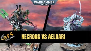 Necrons vs Eldar Warhammer 40k Battle Report 10th Edition [upl. by Hanavas798]