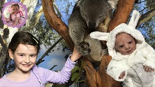 REBORN MEETS KOALA  PETTING ZOO ADVENTURE THEME THURSDAY [upl. by Airlee]