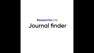 Find the right journal for your research with our Journal Finder tool [upl. by Gard]