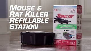 How to Eliminate Mice Using the Tomcat® Child amp Dog Resistant Rat amp Mouse Killer Refillable Station [upl. by Akina]