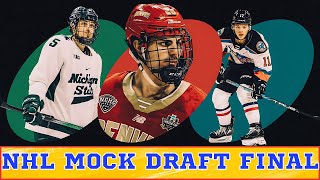 NHL MOCK DRAFT FINAL [upl. by Siaht]