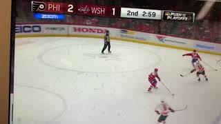 Tim Saunders calls Tyler Pitlick’s game winning goal against the Washington Capitals [upl. by Arlinda]