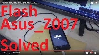 Flashing Asus Zenfone C Z007 ADB FastBoot [upl. by Sharp603]