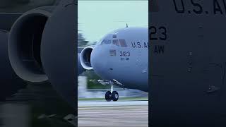 C17 strong boost short takeoff usairforce [upl. by Janicki]