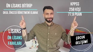 ÇOCUK GELİŞİMİ MEZUNUNDAN ANAOKULU ÖĞRETMENİ OLUR MU LİSANSÖN LİSANS HAKKINDA HER ŞEY TEK VİDEODA [upl. by Sausa102]