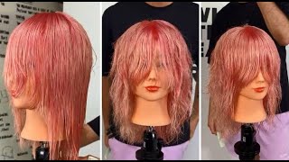 Medium Layered Haircut Tutorial Women  Round Concave Layering Techniques [upl. by Ashti]