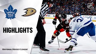 NHL Highlights  Maple Leafs  Ducks 030620 [upl. by Ahtennek]