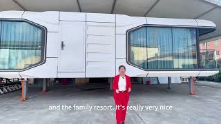 New product prefab capsule house best for resort hotel [upl. by Euqinahc]