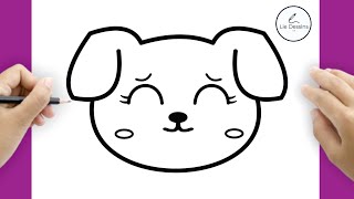 COMMENT DESSINER UN CHIEN KAWAII MIGNON FACILE [upl. by Ylsew]