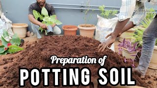 Preparation of Potting Soil  Home Gardening Techniques gardening houseplants garden soil [upl. by Ozen313]