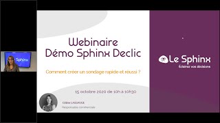 Démo Sphinx Declic  Comment créer un sondage rapide et réussi [upl. by Sabine]