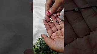 DIY anklet making at home 😱😱silkthreadbanglesmaking anklets ytshorts youtube [upl. by Einnal]