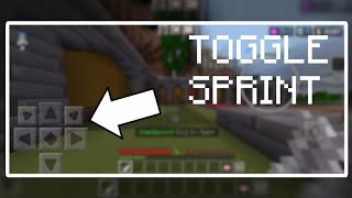 How to get Toggle sprint in Minecraft Pocket Edition [upl. by Nali836]