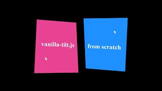 Tilt Effect on Mouse Over HTML CSS and JavaScript [upl. by Erick]