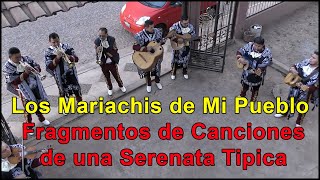 Los Mariachis de Mi Pueblo  Fragmentos de Canciones de una Serenata Tipica  Vblog255 [upl. by Yhtomot]