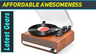 reviewImmerse in Vintage Vibes Udreamer Vinyl Record Player Review [upl. by Aisemaj]