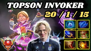 🔥 TOPSON Invoker WEX EXORT Highlights Gameplay 20 KILLS 🔥 Grandmaster Tier TOPSON INVOKER  Dota 2 [upl. by Carma]