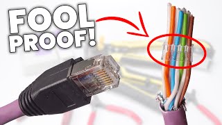 The BEST WAY to Wire Up Ethernet Plugs Cat7  RJ45 Modular Load Bar connectors [upl. by Borgeson]