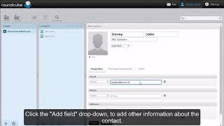 Roundcube  Manage Address Book [upl. by Isborne]