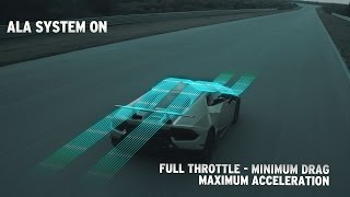 Huracán Performante How the ALA Lamborghini Active Aerodynamics works [upl. by Airdna]