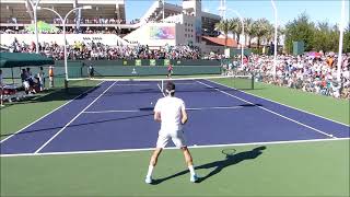 Roger Federer Practice  Court Level View  ATP Tennis [upl. by Arathorn]