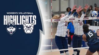 HIGHLIGHTS  UConn Womens Volleyball vs Butler [upl. by Younger]