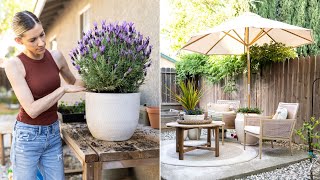 BEAUTIFUL PATIO DECORATING IDEAS  SPRING PATIO REFRESH  SMALL OUTDOOR PATIO STYLING [upl. by Revilo]