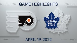 NHL Highlights  Flyers vs Maple Leafs  Apr 19 2022 [upl. by Ortrud]