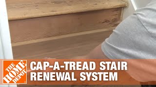 How To Install CapATread Stair Renewal System  The Home Depot [upl. by Okiman]