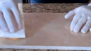 How to remove acid etch marks from marble using Lustro Italiano Etch Remover [upl. by Ria291]