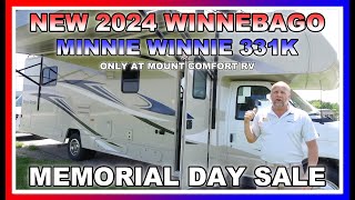 New 2024 Winnebago Minnie Winnie 331K Review  Mount Comfort RV [upl. by Anika580]