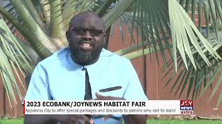 EcobankJoyHabitatFair Appolonia City to offer special packages to patrons who visit its stand [upl. by Ronald493]