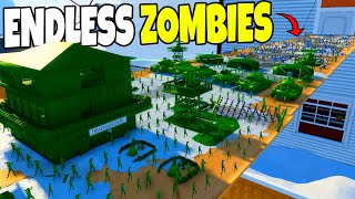 Green Army Men BRIDGE Defense VS ENDLESS ZOMBIE ARMY  Attack on Toys [upl. by Dougie]