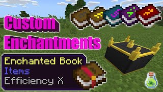 Custom Enchantments Bedrock Edition Addon MCPE [upl. by May284]